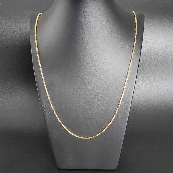 David Yurman 18k Gold 38" Adjustable Box Chain Slider Necklace - Picture 7 of 9